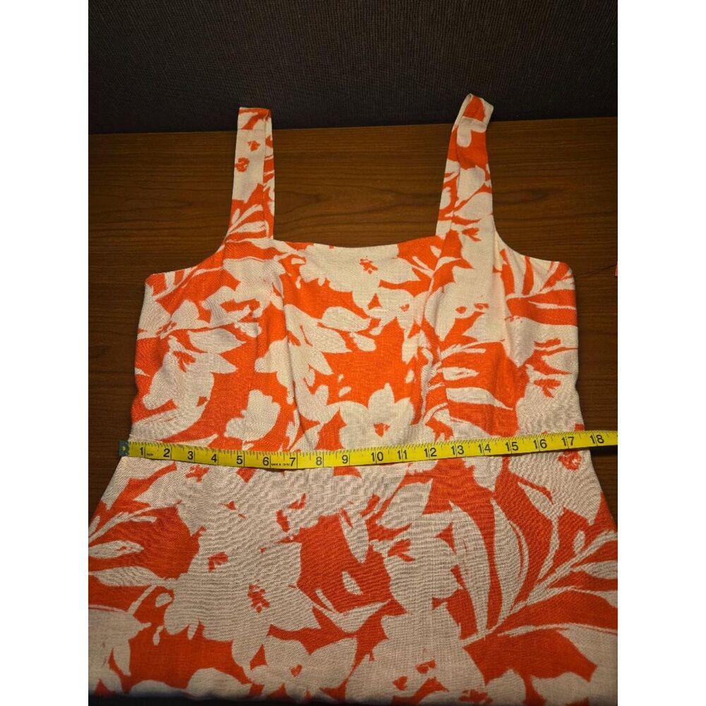 NWT Vince Camuto Cayenne Cream Floral Mini Dress Women’s Size L. - Picture 11 of 16